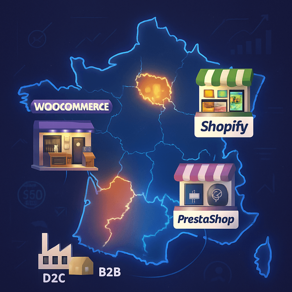 CMS et régions : la nouvelle carte du e-commerce en France