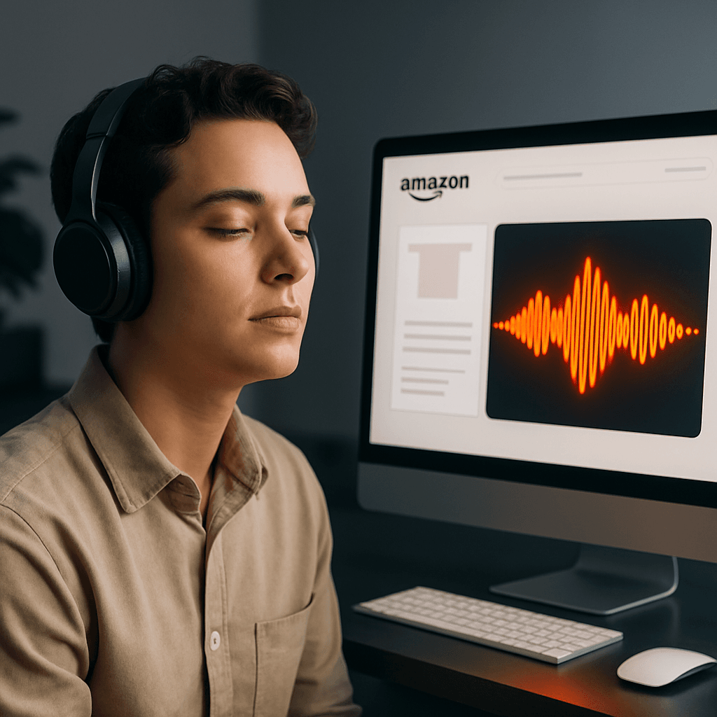 Amazon teste des résumés audio de produits générés par l'IA pour simplifier les achats en ligne.