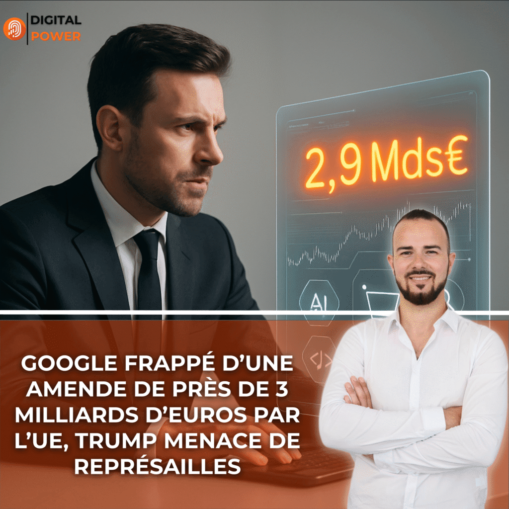 Google frappé d’une amende de près de 3 milliards d’euros par l’UE, Trump menace de représailles