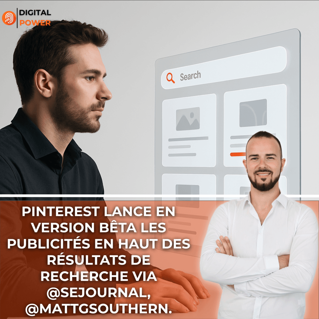Pinterest lance en version bêta les publicités en haut des résultats de recherche via @sejournal, @MattGSouthern.