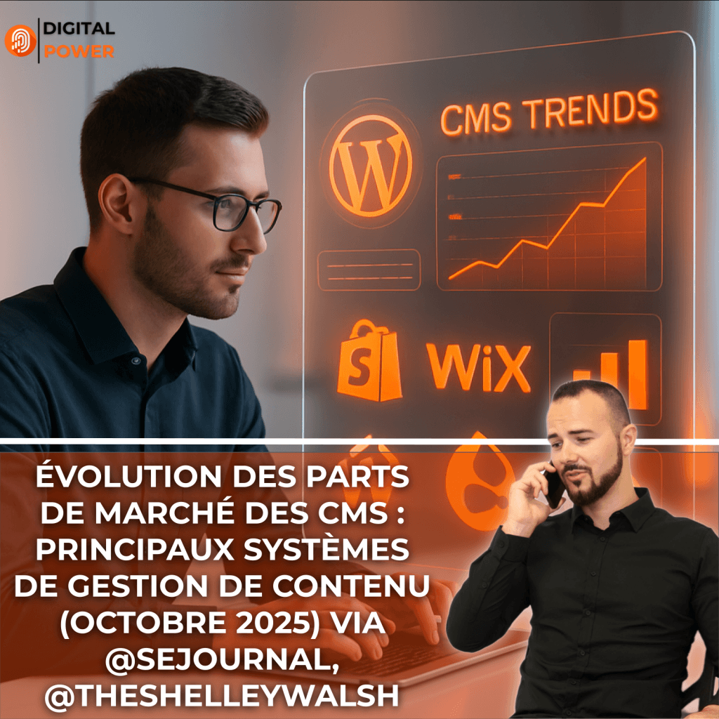 Évolution des parts de marché des CMS : principaux systèmes de gestion de contenu (octobre 2025) via @sejournal, @theshelleywalsh