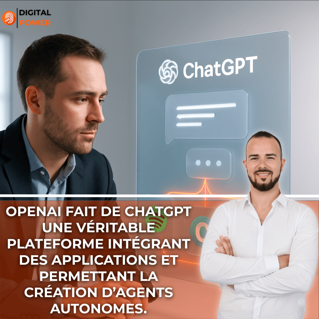 OpenAI fait de ChatGPT une véritable plateforme intégrant des applications et permettant la création d’agents autonomes.
