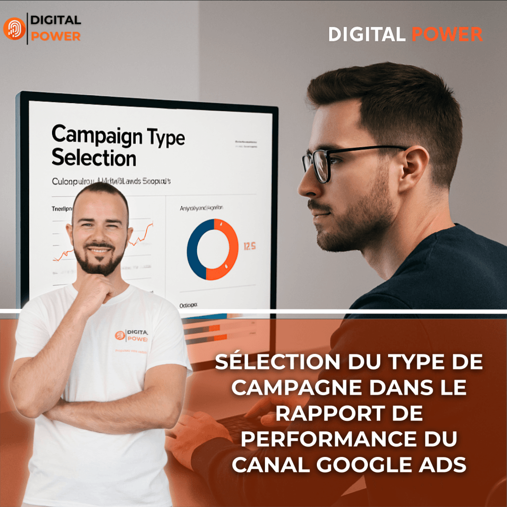 Sélection du type de campagne dans le rapport de performance du canal Google Ads