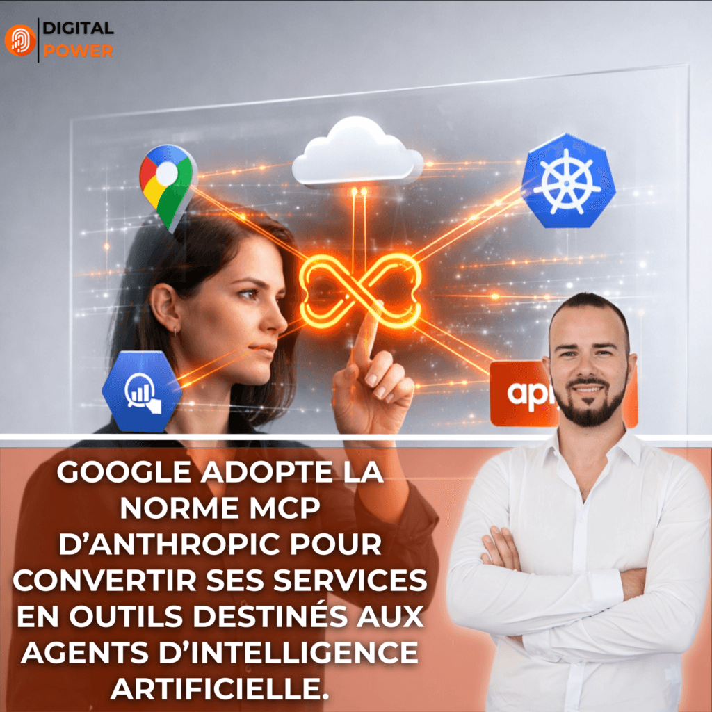 Google adopte la norme MCP d’Anthropic pour convertir ses services en outils destinés aux agents d’intelligence artificielle.