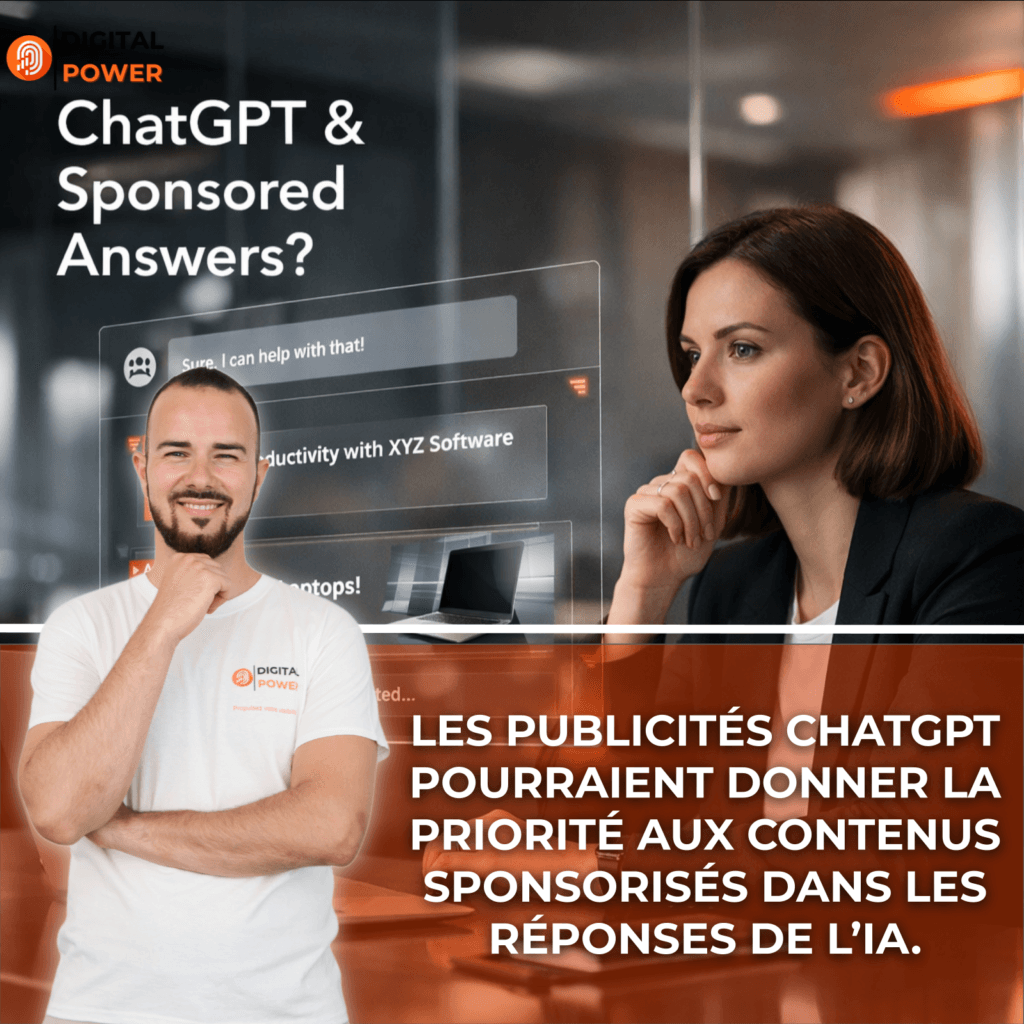 Les publicités ChatGPT pourraient donner la priorité aux contenus sponsorisés dans les réponses de l’IA.