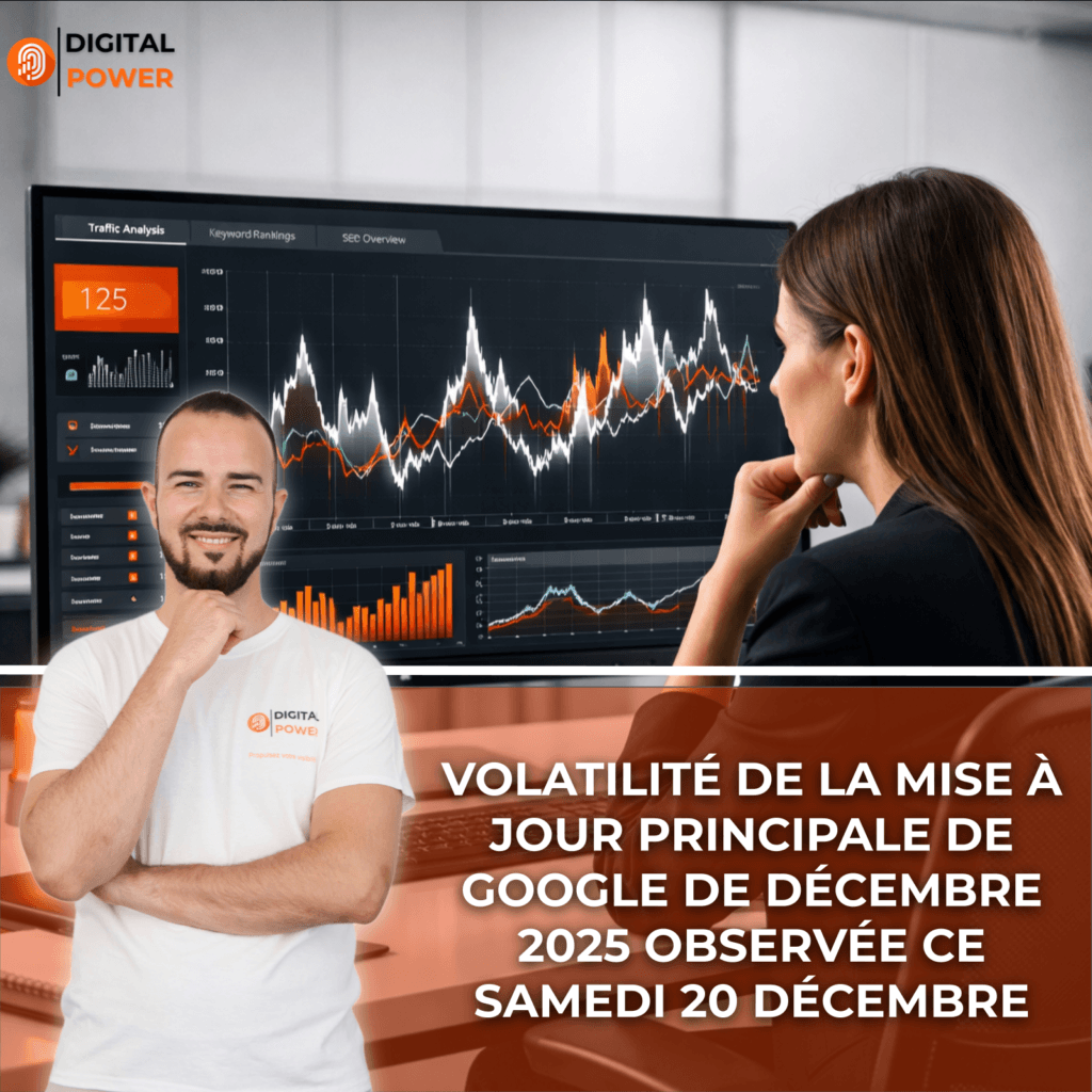 Volatilité de la mise à jour principale de Google de décembre 2025 observée ce samedi 20 décembre