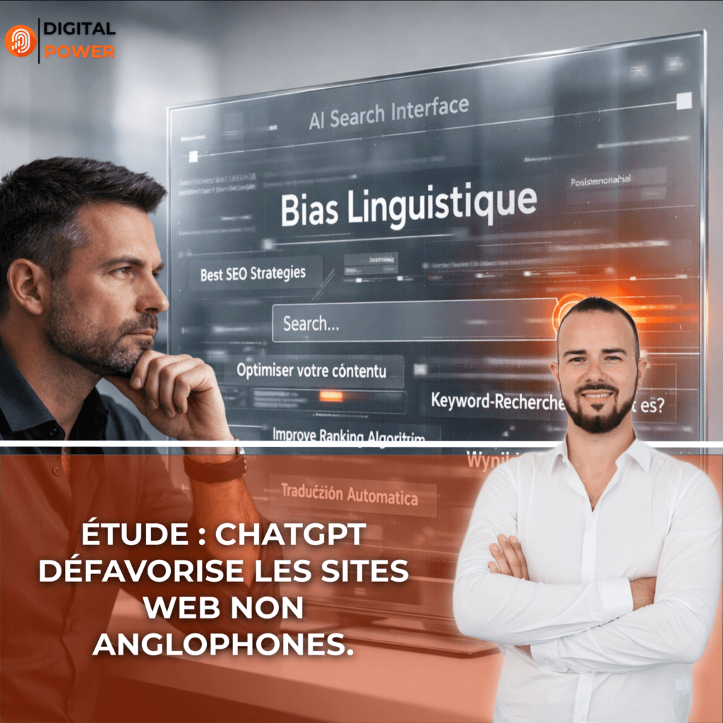Étude : ChatGPT défavorise les sites Web non anglophones.