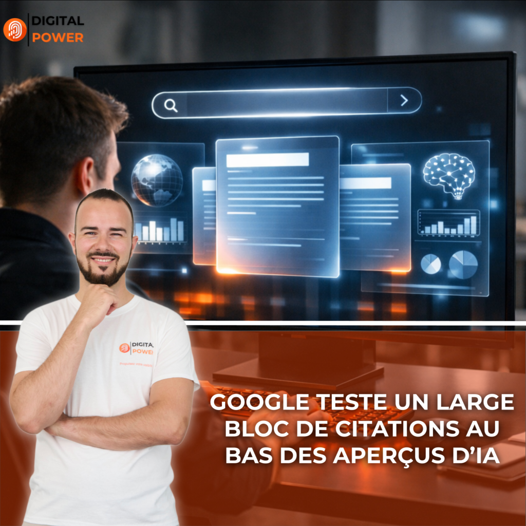 Google teste un large bloc de citations au bas des aperçus d’IA