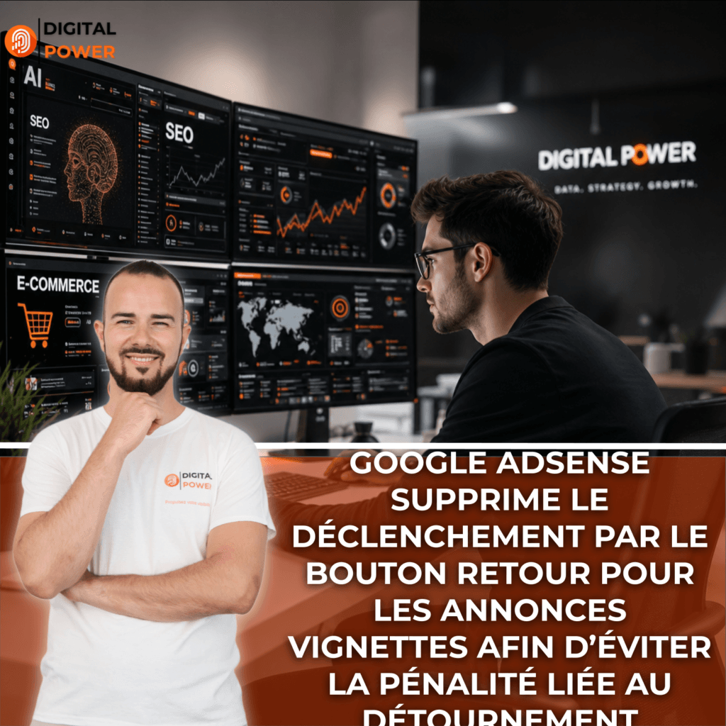 Google AdSense supprime le déclenchement par le bouton Retour pour les annonces vignettes afin d’éviter la pénalité liée au détournement