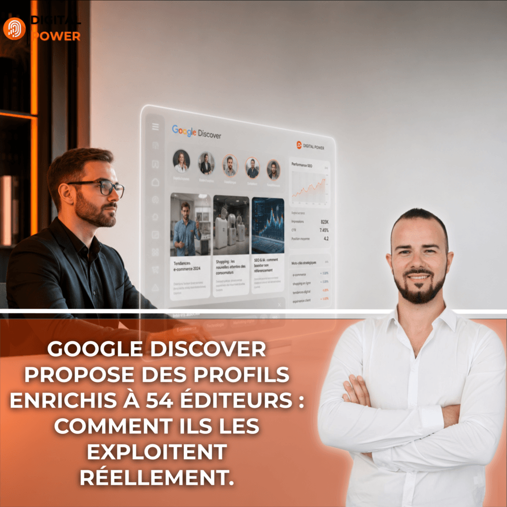 Google Discover propose des profils enrichis à 54 éditeurs : comment ils les exploitent réellement.