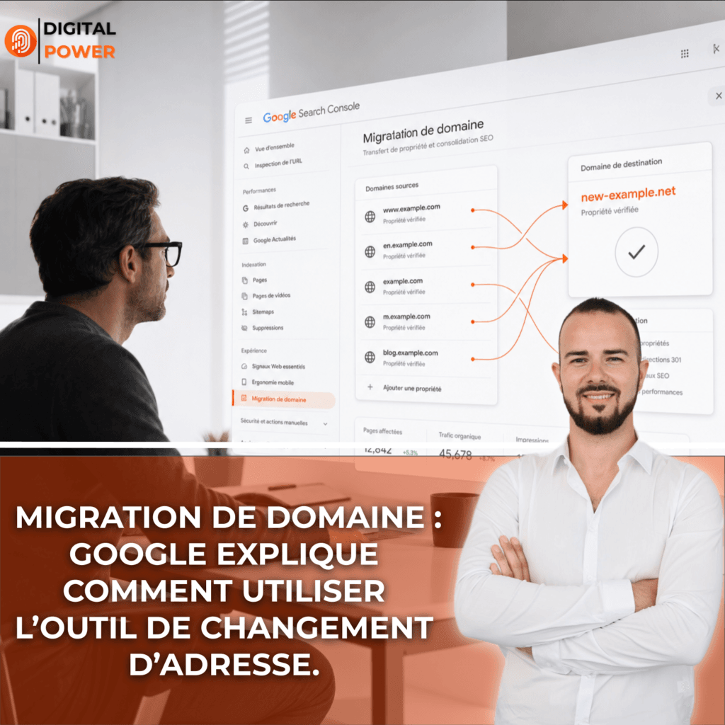 Migration de domaine : Google explique comment utiliser l’outil de changement d’adresse.