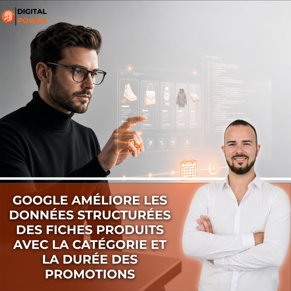 Google améliore les données structurées des fiches produits avec la catégorie et la durée des promotions